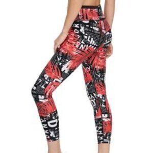 DKNY Sport Logo Print Cropped Leggings